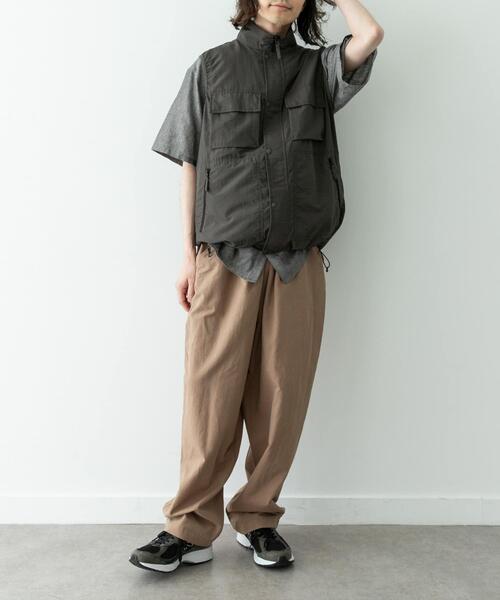 URBAN RESEARCH Sonny Label(アーバンリサーチサニーレーベル)の「リネン混ワイドイージーパンツ(その他パンツ・メンズ・ベージュ/ブラック・SMALL/MEDIUM/LARGE)」の18枚目の写真