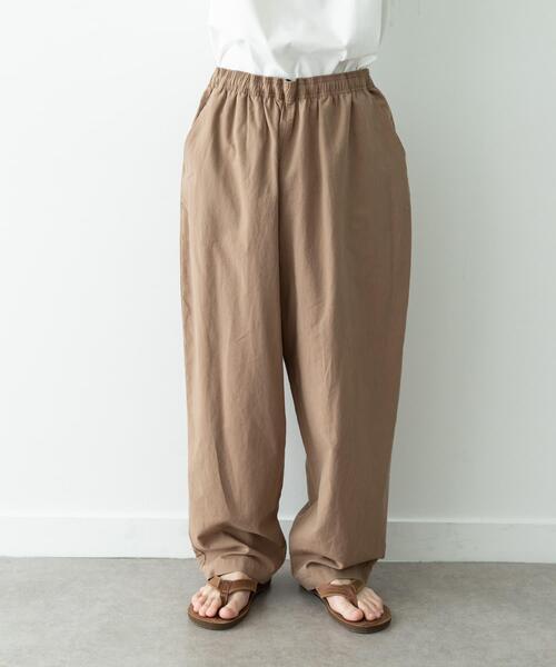 URBAN RESEARCH Sonny Label(アーバンリサーチサニーレーベル)の「リネン混ワイドイージーパンツ(その他パンツ・メンズ・ベージュ/ブラック・SMALL/MEDIUM/LARGE)」の19枚目の写真
