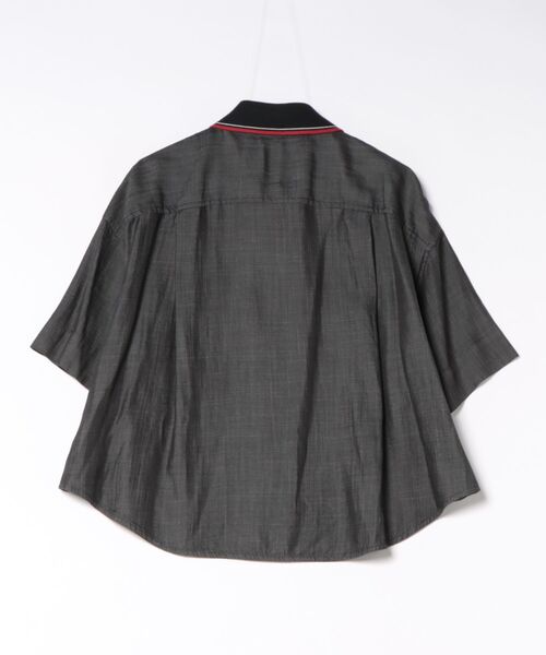 Vivienne Westwood(ヴィヴィアンウエストウッド)の「テンセルブライトデニム 半袖シャツ(シャツ/ブラウス・レディース・ブラック/ブルー・FREE)」の3枚目の写真