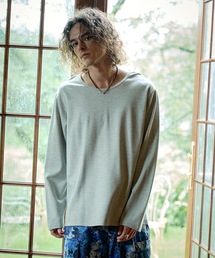 Casper John（キャスパージョン）の「High-tech U-neck cut-sew/ハイテックUネックカットソー（Tシャツ/カットソー）」