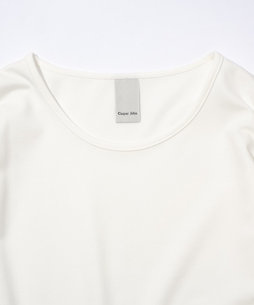 CASPER JOHN(キャスパージョン)の「High-tech U-neck cut-sew/ハイテックUネックカットソー(Tシャツ/カットソー・メンズ・グリーン/グレー/ブラック/ホワイト・MEDIUM/SMALL/X-SMALL/LARGE)」の19枚目の写真