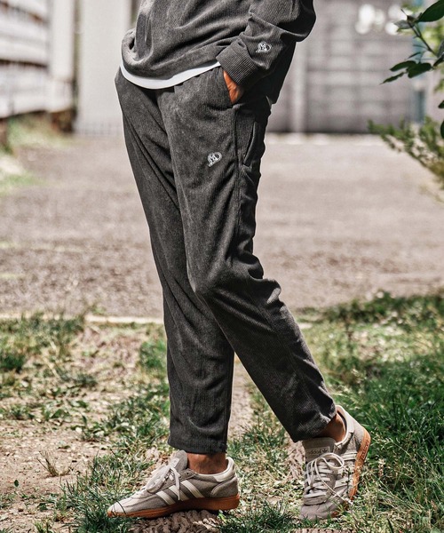 1minute 1second(ワンミニットワンセカンド)の「mp15185-stretch corduroy wide pants コーデュロイワイドパンツ(1M26A100)(その他パンツ・メンズ・グレイッシュベージュ/チャコール/ライトグレー・S/M/L/XL)」の3枚目の写真