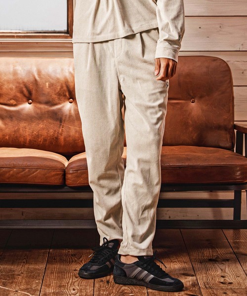 1minute 1second(ワンミニットワンセカンド)の「mp15185-stretch corduroy wide pants コーデュロイワイドパンツ(1M26A100)(その他パンツ・メンズ・グレイッシュベージュ/チャコール/ライトグレー・S/M/L/XL)」の15枚目の写真
