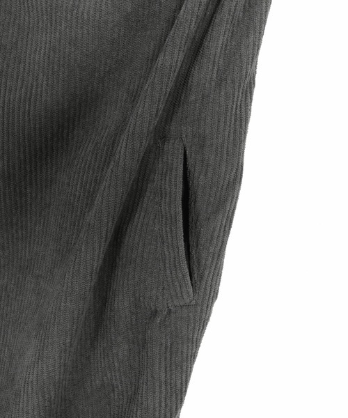 1minute 1second(ワンミニットワンセカンド)の「mp15185-stretch corduroy wide pants コーデュロイワイドパンツ(1M26A100)(その他パンツ・メンズ・グレイッシュベージュ/チャコール/ライトグレー・S/M/L/XL)」の8枚目の写真