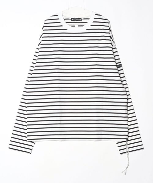 mastermind JAPAN(マスターマインド)の「BOXY 2 COLOR STRIPPED LS TEE(Tシャツ/カットソー・メンズ・ホワイト系その他・XL)」の1枚目の写真