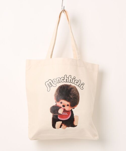 Mac-House(マックハウス)の「【 Monchhichi / モンチッチ 】プリント キャンバス トートバッグ(トートバッグ・レディース・ホワイト系2/ホワイト系1・FREE)」の12枚目の写真