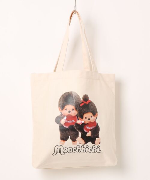 Mac-House(マックハウス)の「【 Monchhichi / モンチッチ 】プリント キャンバス トートバッグ(トートバッグ・レディース・ホワイト系2/ホワイト系1・FREE)」の13枚目の写真