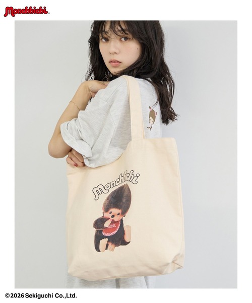 Mac-House(マックハウス)の「【 Monchhichi / モンチッチ 】プリント キャンバス トートバッグ(トートバッグ・レディース・ホワイト系2/ホワイト系1・FREE)」の14枚目の写真