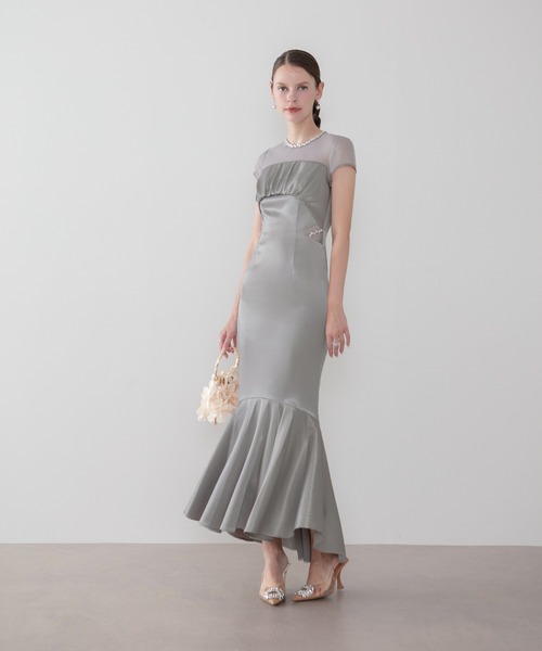 セール】【LEJA LUXE】ビジューネックフィッシュテールマーメイド