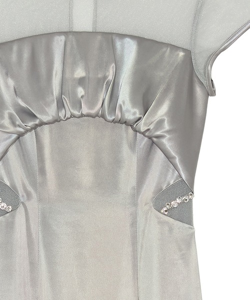 Leja(レジャ)の「【LEJA LUXE】ビジューネックフィッシュテールマーメイドドワンピースオケージョンドレス(ドレス・レディース・グレー・MEDIUM/SMALL)」の12枚目の写真