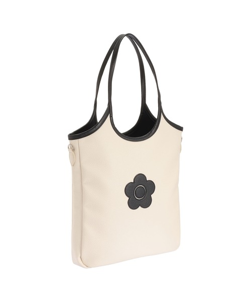 MARY QUANT(マリークワント)の「デイジーパッチシュリンク トート(トートバッグ・レディース・シルバー/ブラック/アイボリー/キャメル・FREE)」の6枚目の写真
