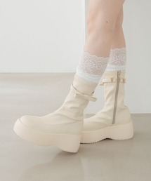 Heather（ヘザー）の「【脚に吸いつく、美脚フィット】アソート厚底ミドルブーツ　1046903（ブーツ）」