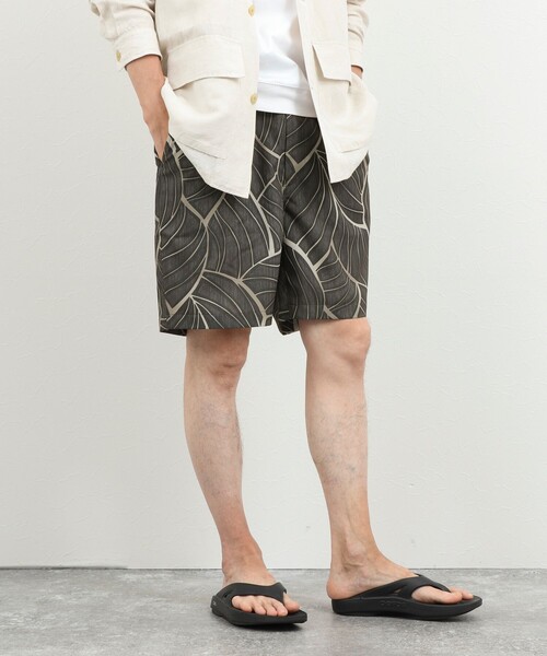NOLLEY’S(ノーリーズ)の「《一部セットアップ対応》Dot Air 総柄ショートパンツ 26SS(その他パンツ・メンズ・ネイビー/イエロー系その他/グレー系その他・XL/L/M/S)」の1枚目の写真