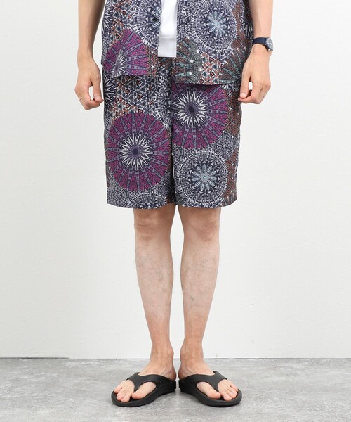 NOLLEY’S(ノーリーズ)の「《一部セットアップ対応》Dot Air 総柄ショートパンツ 26SS(その他パンツ・メンズ・ネイビー/イエロー系その他/グレー系その他・XL/L/M/S)」の12枚目の写真