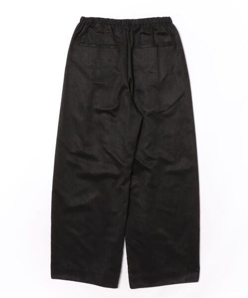 HELIOPOLE(エリオポール)の「SYNTHETIC SUEDE BARREL LEG TUCK PANTS / シンセティック スエード バレルレッグ タックパンツ(その他パンツ・レディース・キャメル/ブラック・36/38)」の10枚目の写真