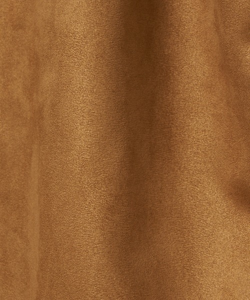 HELIOPOLE(エリオポール)の「SYNTHETIC SUEDE BARREL LEG TUCK PANTS / シンセティック スエード バレルレッグ タックパンツ(その他パンツ・レディース・キャメル/ブラック・36/38)」の9枚目の写真
