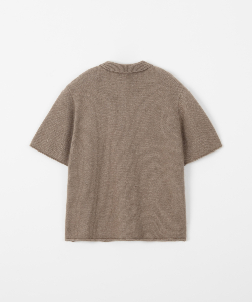THEENDQUESTION(ジエンドクエスチョン)の「Raccoon collar knit top / DARK BEIGE(ニット/セーター・レディース・その他・1/2)」の2枚目の写真