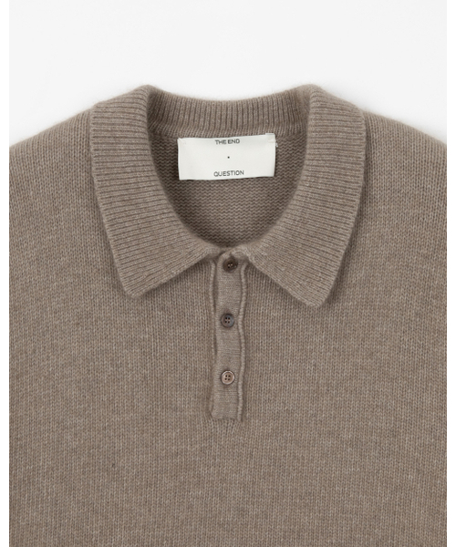 THEENDQUESTION(ジエンドクエスチョン)の「Raccoon collar knit top / DARK BEIGE(ニット/セーター・レディース・その他・1/2)」の3枚目の写真