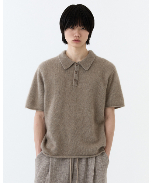 THEENDQUESTION(ジエンドクエスチョン)の「Raccoon collar knit top / DARK BEIGE(ニット/セーター・レディース・その他・1/2)」の7枚目の写真