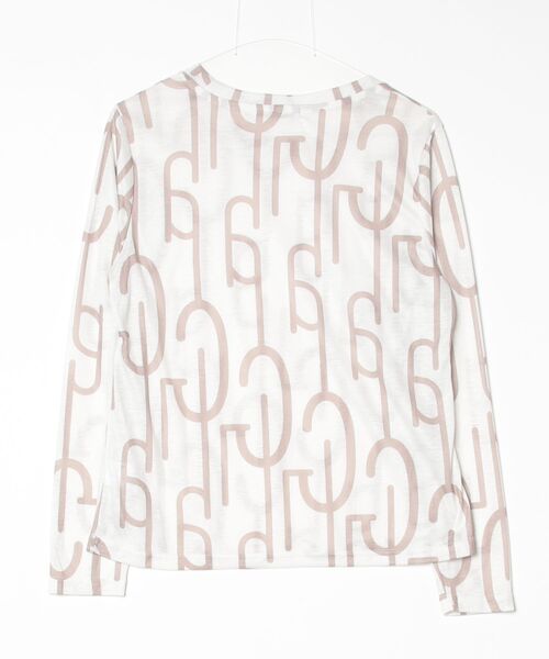crossi（クロッシー）の「ニュアンスロゴ柄長袖カットソーロンT（Tシャツ/カットソー・レディース・ホワイト・MEDIUM/LARGE）」の14枚目の写真