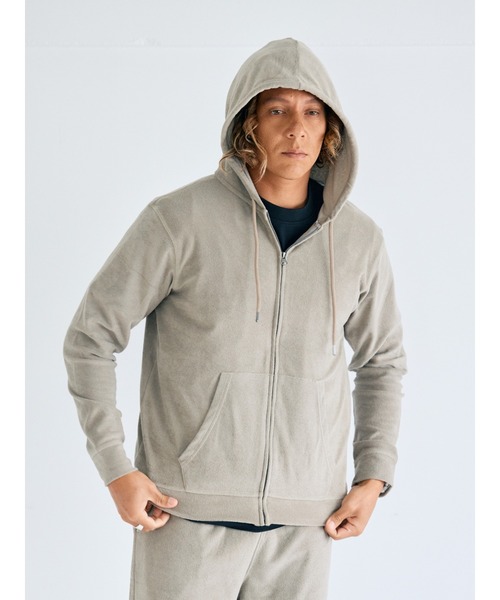 RadBlue(ラッドブルー)の「ドライパイル ジップパーカー(パーカー・メンズ・ベージュ/スミクロ/ライトブルー・SMALL/MEDIUM/LARGE/X-LARGE)」の3枚目の写真