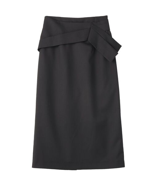 YECCA VECCA（イェッカヴェッカ）の「タックリボンナロースカート（スカート・レディース・ブラック/ドット/ブラウン・M/S）」の22枚目の写真