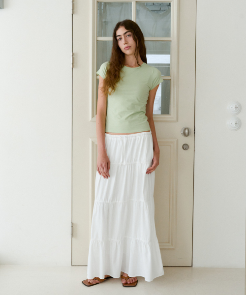 38COMEONCOMMON(38カモンコモン)の「Cap Sleeve Slim T-Shirts (Lime)(Tシャツ/カットソー・レディース・その他・FREE)」の3枚目の写真