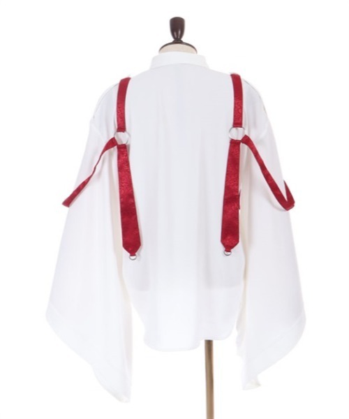 REZEN(リゼン)の「狐面刺繍和袖シャツ(シャツ/ブラウス・メンズ・ライトグレー/ブラック/ローズ・LARGE/MEDIUM)」の20枚目の写真