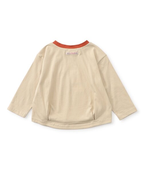 Seraph(セラフ)の「グラフィックデザインプリント長袖Tシャツ(Tシャツ/カットソー・キッズ・ベージュ/オフホワイト/ブラック/ブルー・130/80/110/100/90/140/120)」の6枚目の写真