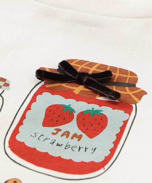 Seraph(セラフ)の「グラフィックデザインプリント長袖Tシャツ(Tシャツ/カットソー・キッズ・ベージュ/オフホワイト/ブラック/ブルー・130/80/110/100/90/140/120)」の11枚目の写真