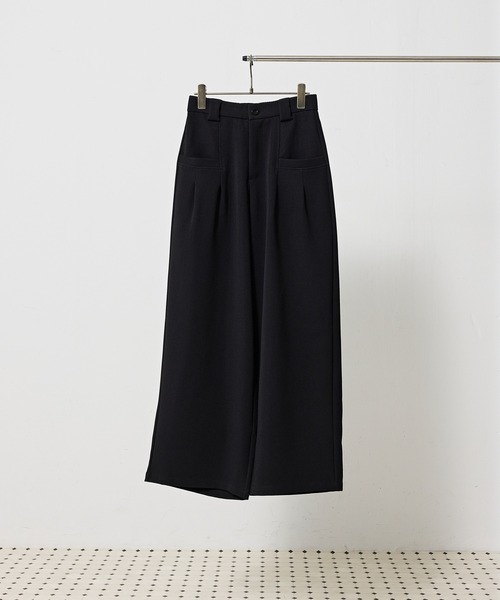 en CAnAF（エンカナフ）の「【きれいめに決まる】ツイルタックパンツ（その他パンツ・レディース・チャコールグレー/モカ/ブラック・M）」の21枚目の写真