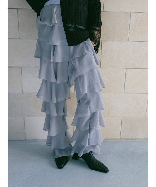 sahara(サハラ)の「Tiered Pants(その他パンツ・レディース・カーキ/ブラック/ブルー系その他/アイボリー・FREE)」の22枚目の写真