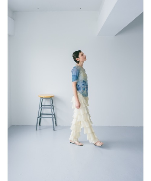 sahara(サハラ)の「Tiered Pants(その他パンツ・レディース・カーキ/ブラック/ブルー系その他/アイボリー・FREE)」の6枚目の写真