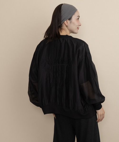 lodie（ロディ）の「フロントボタン　シアーシャツブルソン（シャツ/ブラウス・レディース・ブラック/ベージュ/チャコールグレー・FREE）」の8枚目の写真