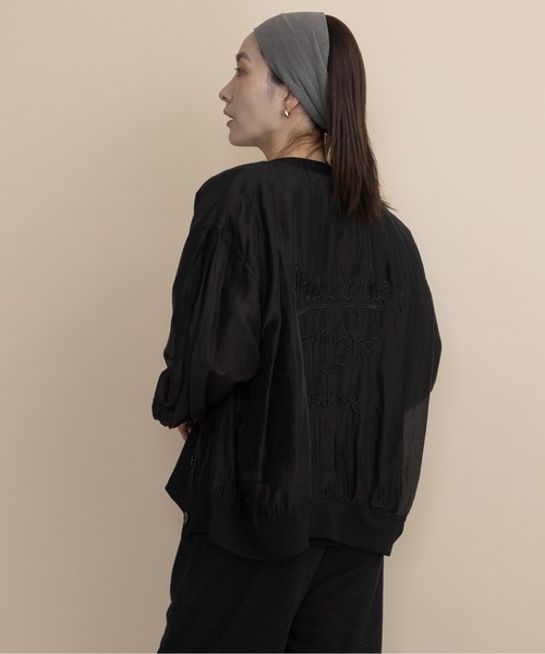 lodie（ロディ）の「フロントボタン　シアーシャツブルソン（シャツ/ブラウス・レディース・ブラック/ベージュ/チャコールグレー・FREE）」の5枚目の写真