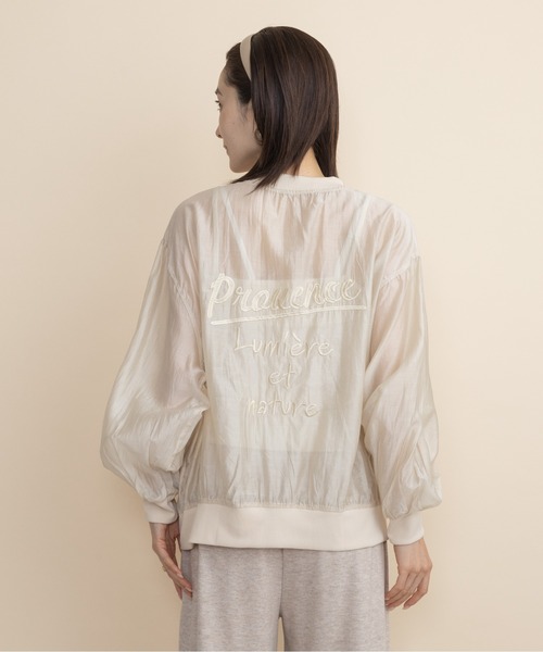 lodie（ロディ）の「フロントボタン　シアーシャツブルソン（シャツ/ブラウス・レディース・ブラック/ベージュ/チャコールグレー・FREE）」の20枚目の写真