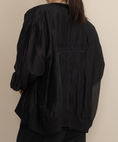 lodie（ロディ）の「フロントボタン　シアーシャツブルソン（シャツ/ブラウス・レディース・ブラック/ベージュ/チャコールグレー・FREE）」の16枚目の写真