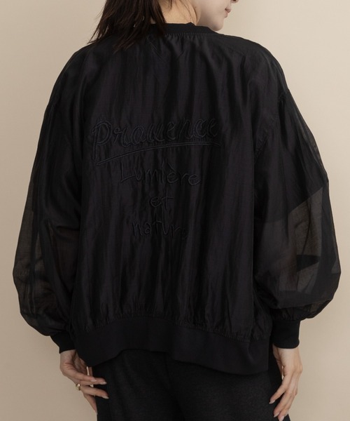 lodie（ロディ）の「フロントボタン　シアーシャツブルソン（シャツ/ブラウス・レディース・ブラック/ベージュ/チャコールグレー・FREE）」の15枚目の写真