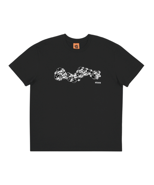 ERSCO(イーアルエスコ)の「スカルファイルTシャツ_ブラック(Tシャツ/カットソー・レディース・その他・X-LARGE/MEDIUM/LARGE)」の1枚目の写真
