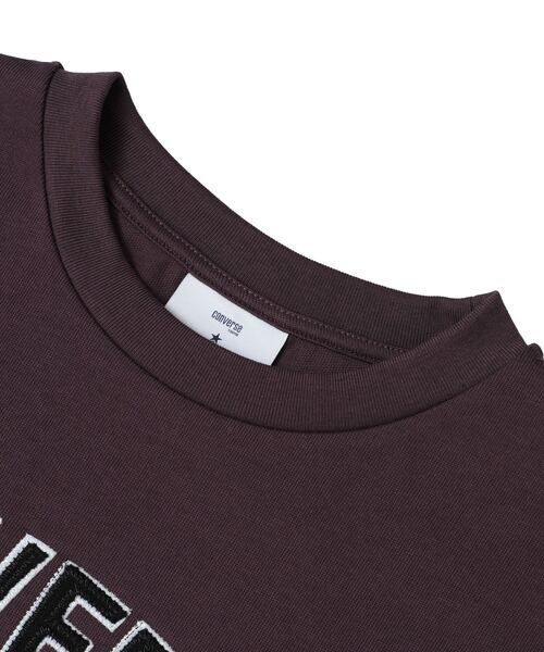 CONVERSE TOKYO(コンバーストウキョウ)の「EMBROIDERY ARCH LOGO SHORT T-SHIRT(Tシャツ/カットソー・レディース・チャコールグレー/グレー/ボルドー・FREE)」の18枚目の写真