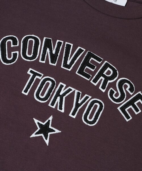 CONVERSE TOKYO(コンバーストウキョウ)の「EMBROIDERY ARCH LOGO SHORT T-SHIRT(Tシャツ/カットソー・レディース・チャコールグレー/グレー/ボルドー・FREE)」の21枚目の写真