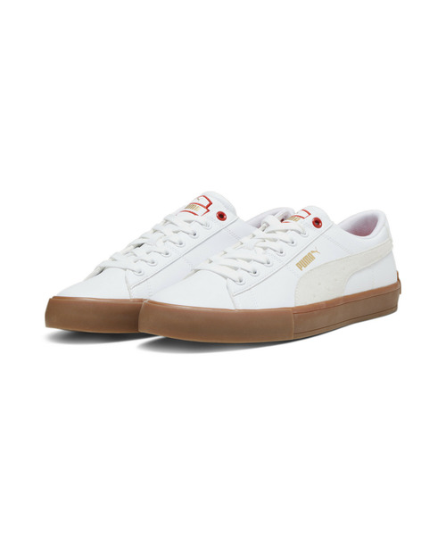 PUMA(プーマ)の「PUMA プーマ ユニセックス バリ カジュアル レトロ アカデミア スニーカー(スニーカー・メンズ・ブラック/ホワイト×ホワイト・29.0cm/28.5cm/28.0cm/24.5cm/24.0cm/23.5cm/26.0cm/25.5cm/25.0cm/23.0cm/22.5cm/27.5cm/27.0cm/26.5cm)」の3枚目の写真