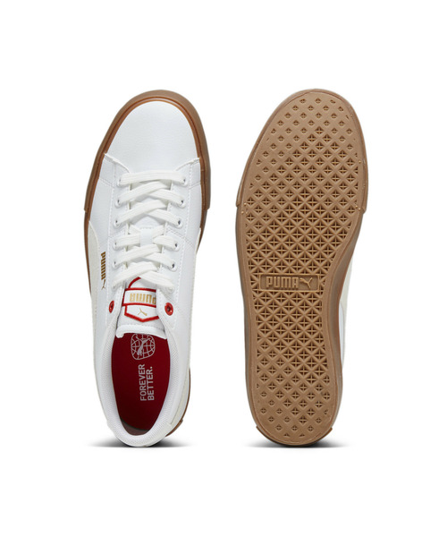 PUMA(プーマ)の「PUMA プーマ ユニセックス バリ カジュアル レトロ アカデミア スニーカー(スニーカー・メンズ・ブラック/ホワイト×ホワイト・29.0cm/28.5cm/28.0cm/24.5cm/24.0cm/23.5cm/26.0cm/25.5cm/25.0cm/23.0cm/22.5cm/27.5cm/27.0cm/26.5cm)」の5枚目の写真