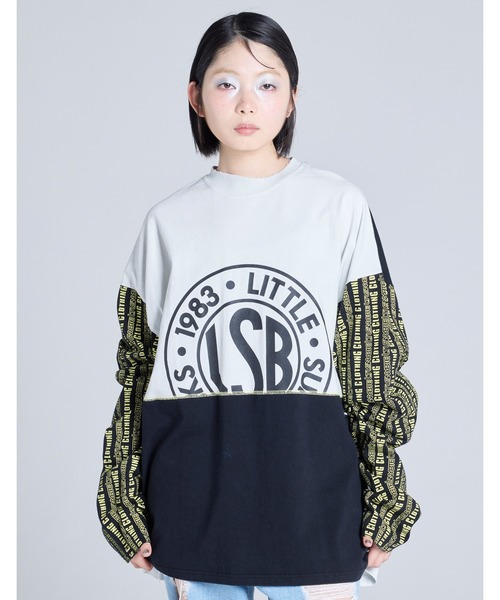 Little sunny bite(リトルサニーバイト)の「【es】【Little Sunny Bite】LSB logo long tee(Tシャツ/カットソー・レディース・ホワイト・MEDIUM/SMALL)」の1枚目の写真