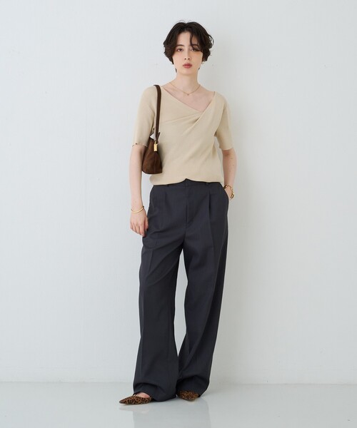 Rouge vif（ルージュヴィフ）の「【PETIT MOMENTS/プティ・モーメント】「A」イニシャルモチーフネックレス Initial  NL“A”（ネックレス・レディース・ゴールド・フリー）」の13枚目の写真