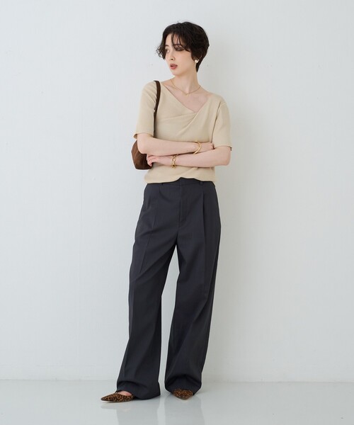 Rouge vif（ルージュヴィフ）の「【PETIT MOMENTS/プティ・モーメント】「A」イニシャルモチーフネックレス Initial  NL“A”（ネックレス・レディース・ゴールド・フリー）」の5枚目の写真