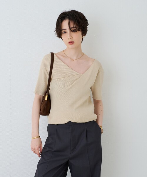 Rouge vif（ルージュヴィフ）の「【PETIT MOMENTS/プティ・モーメント】「A」イニシャルモチーフネックレス Initial  NL“A”（ネックレス・レディース・ゴールド・フリー）」の6枚目の写真