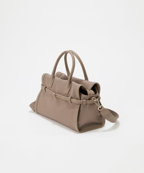Breath TOPKAPI(ブレストプカピ)の「【Breath TOPKAPI】STRIA ストリア ナローベルト ナイロン トートバッグ S / 撥水(トートバッグ・レディース・ブラック/グレイッシュベージュ・FREE)」の6枚目の写真
