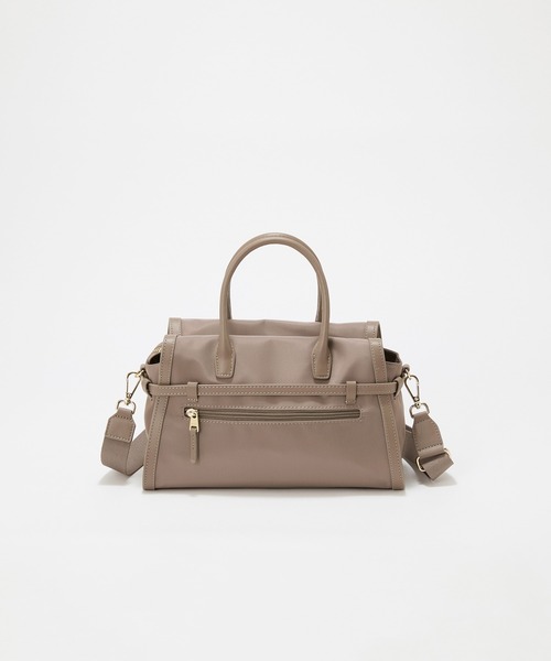 Breath TOPKAPI(ブレストプカピ)の「【Breath TOPKAPI】STRIA ストリア ナローベルト ナイロン トートバッグ S / 撥水(トートバッグ・レディース・ブラック/グレイッシュベージュ・FREE)」の7枚目の写真