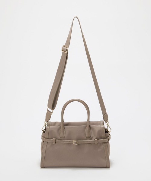 Breath TOPKAPI(ブレストプカピ)の「【Breath TOPKAPI】STRIA ストリア ナローベルト ナイロン トートバッグ S / 撥水(トートバッグ・レディース・ブラック/グレイッシュベージュ・FREE)」の9枚目の写真